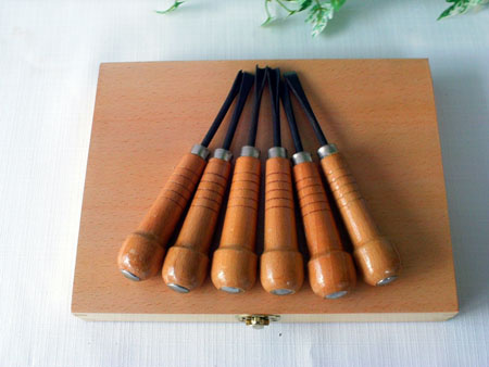 boxed wood carving set